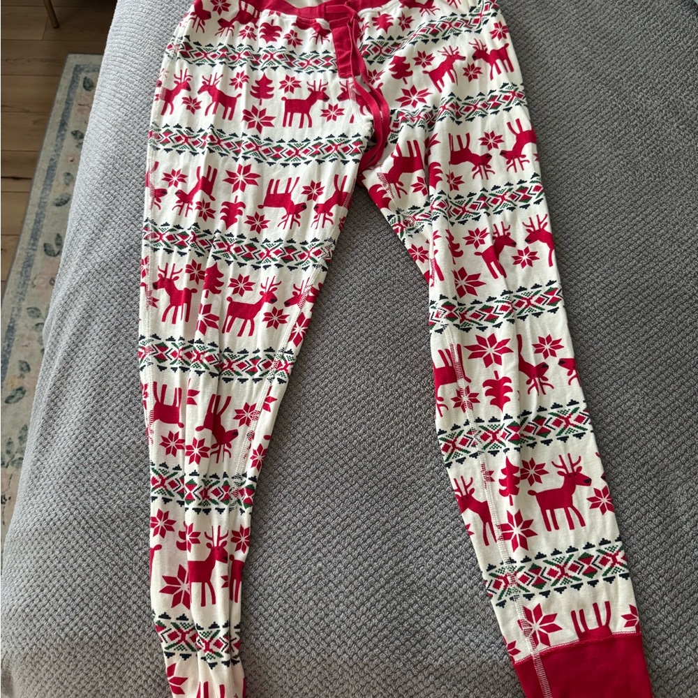 Hanna Andersson Red & White Holiday Pajama Pants